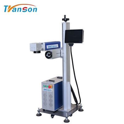 DAVI 30W Plastic Bottle Flying Type CO2 Laser Marking Machine For PVC Bags Plastic Pipes Production Line