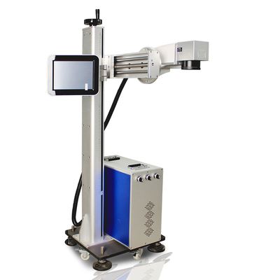 Laser Marking Rotary Online Fly Logo Name Card Flying Wood Laser Marking Machine For Packing